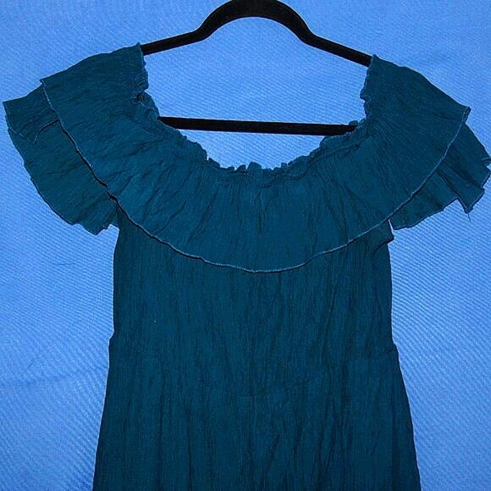 SHEIN Off Shoulder Ruffle Dress Large - Picture 5 of 5